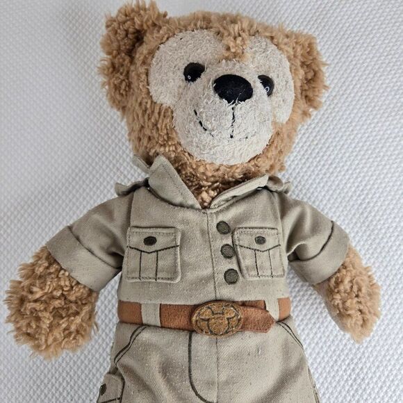 Disney Duffy The Bear Plush Safari Outfit Hidden Mickey - Picture 2 of 7